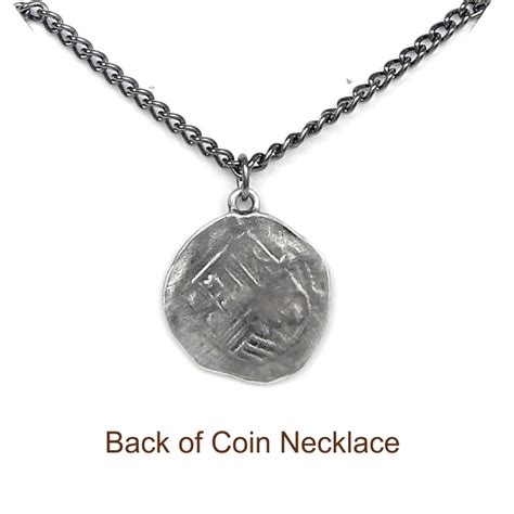 bag of fake pewter coin necklace|Pewter Coin Necklace .